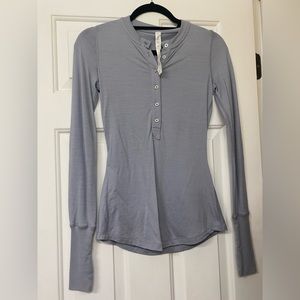 Long Sleeve Lululemon Merino Wool Button Up Top